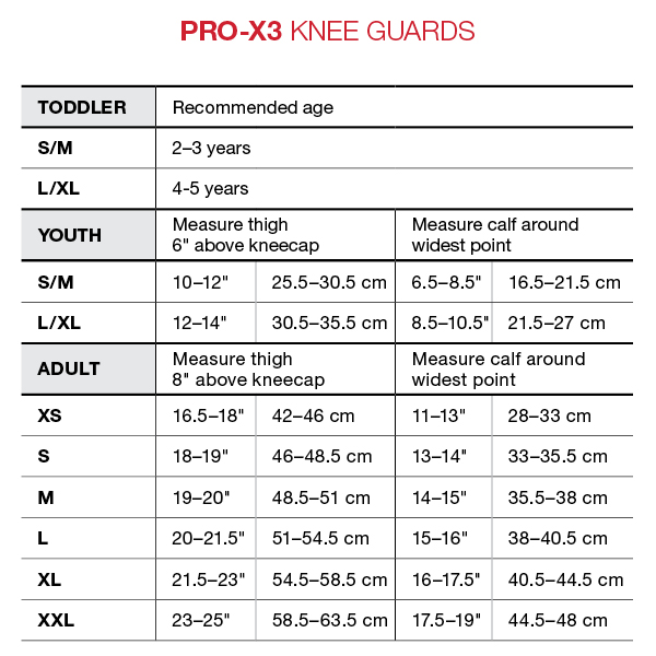 G-Form Youth Pro-X3 Knee Guards - S/M